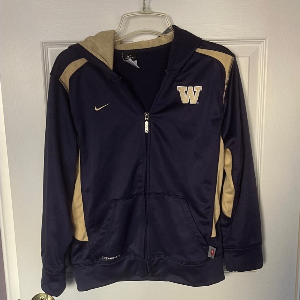 Nike Therma-Fit Navy and White Hoodie